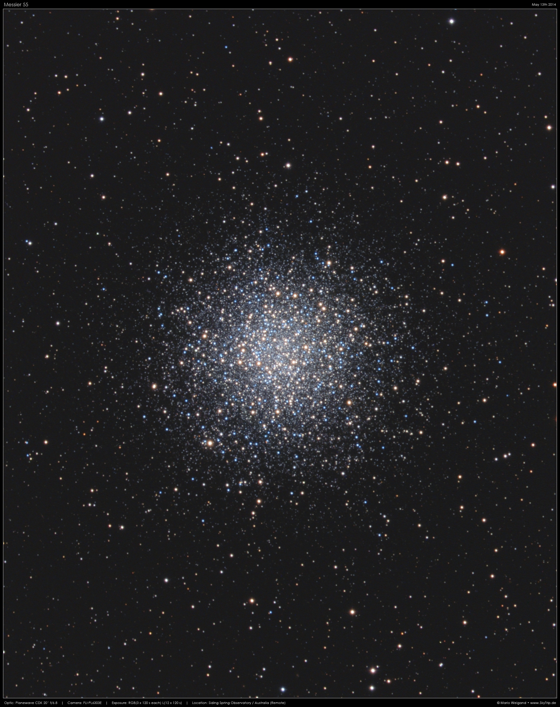 Kugelsternhaufen Messier 55
