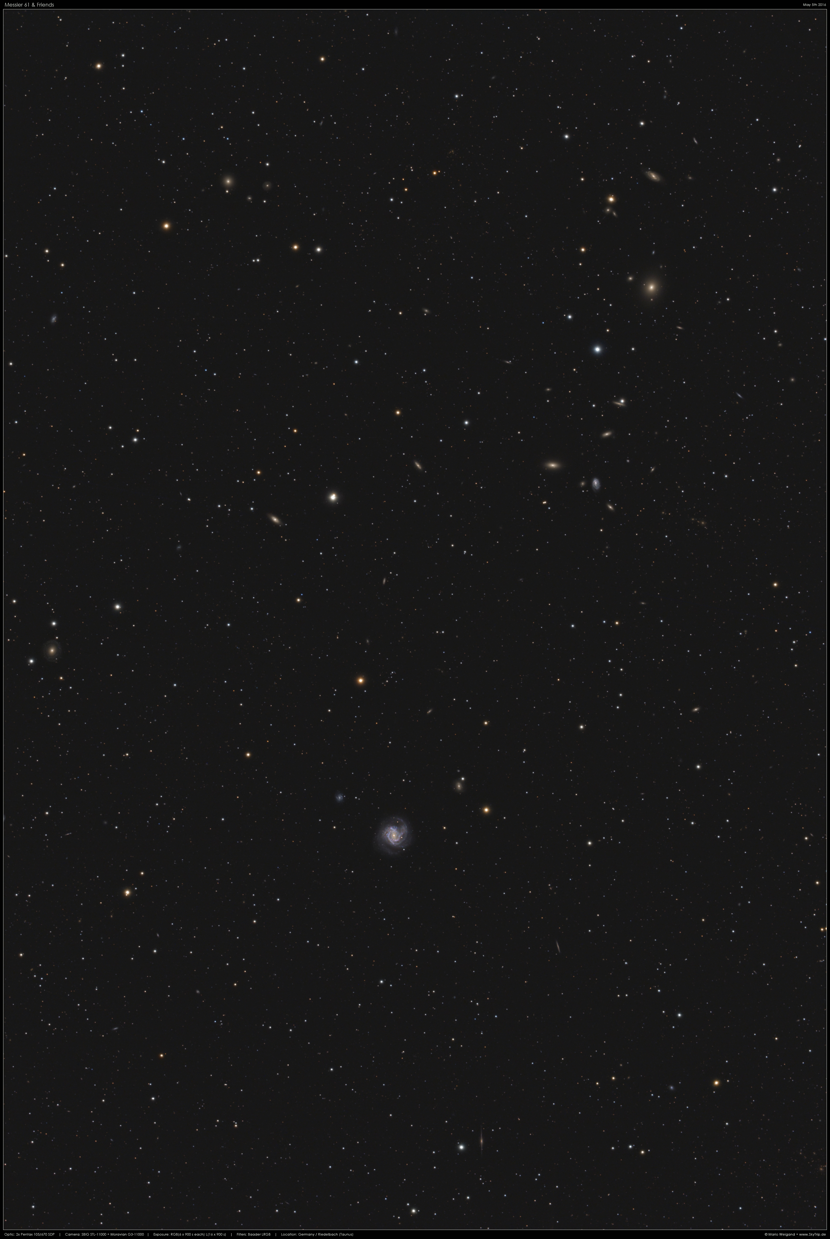 Virgohaufen: Messier 61 & Friends