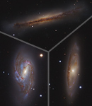 Neues Bild: Das Leo Triplett (M 65, M 66 & NGC 3628)