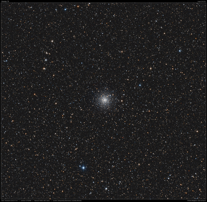 Kugelsternhaufen M70 im Sternbild Schtze