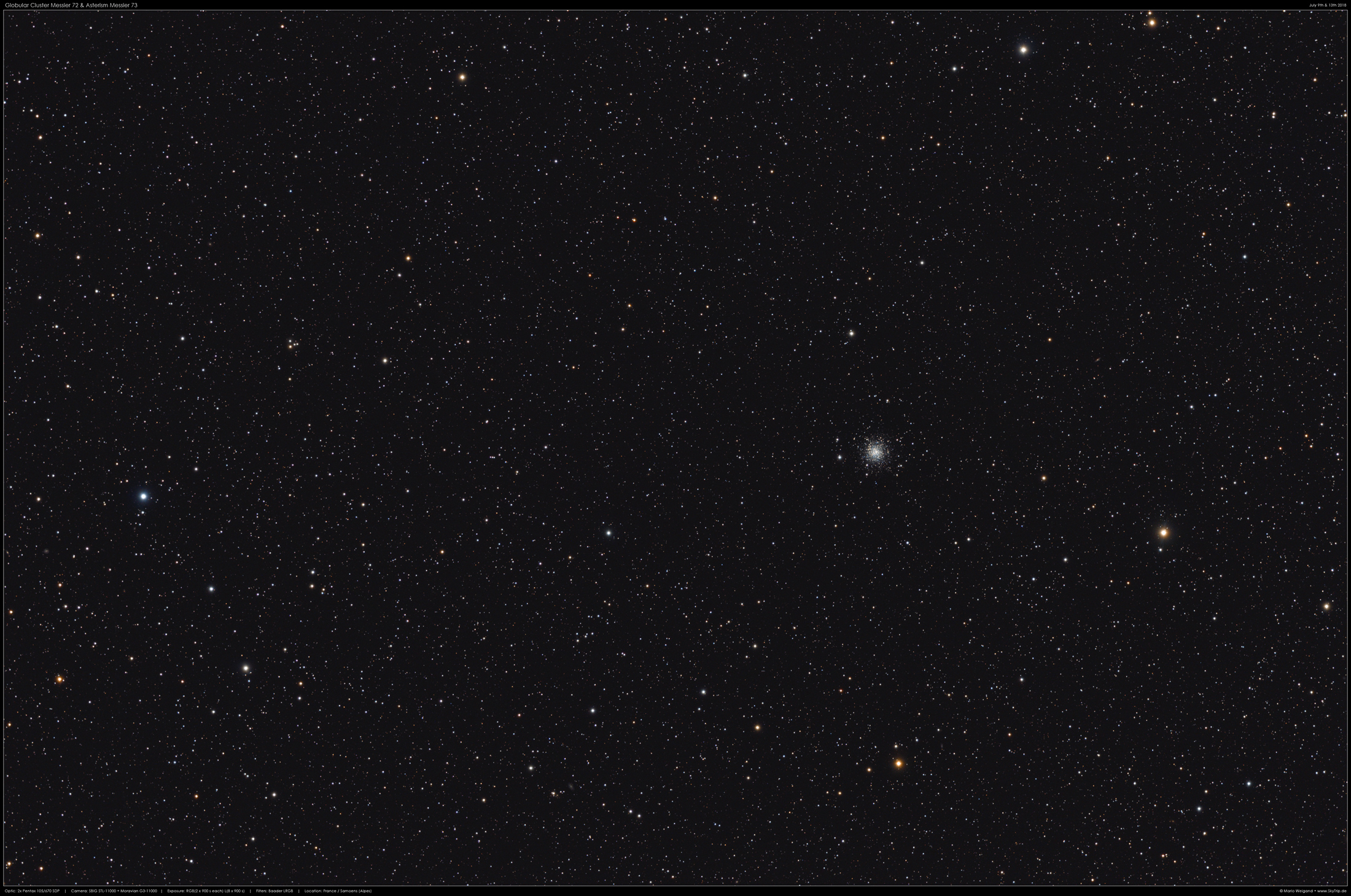 Messier 72 & Asterismus Messier 73