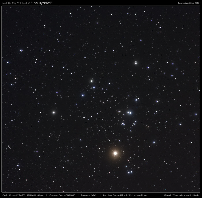 Melotte 25 - die Hyaden (Regengestirn)