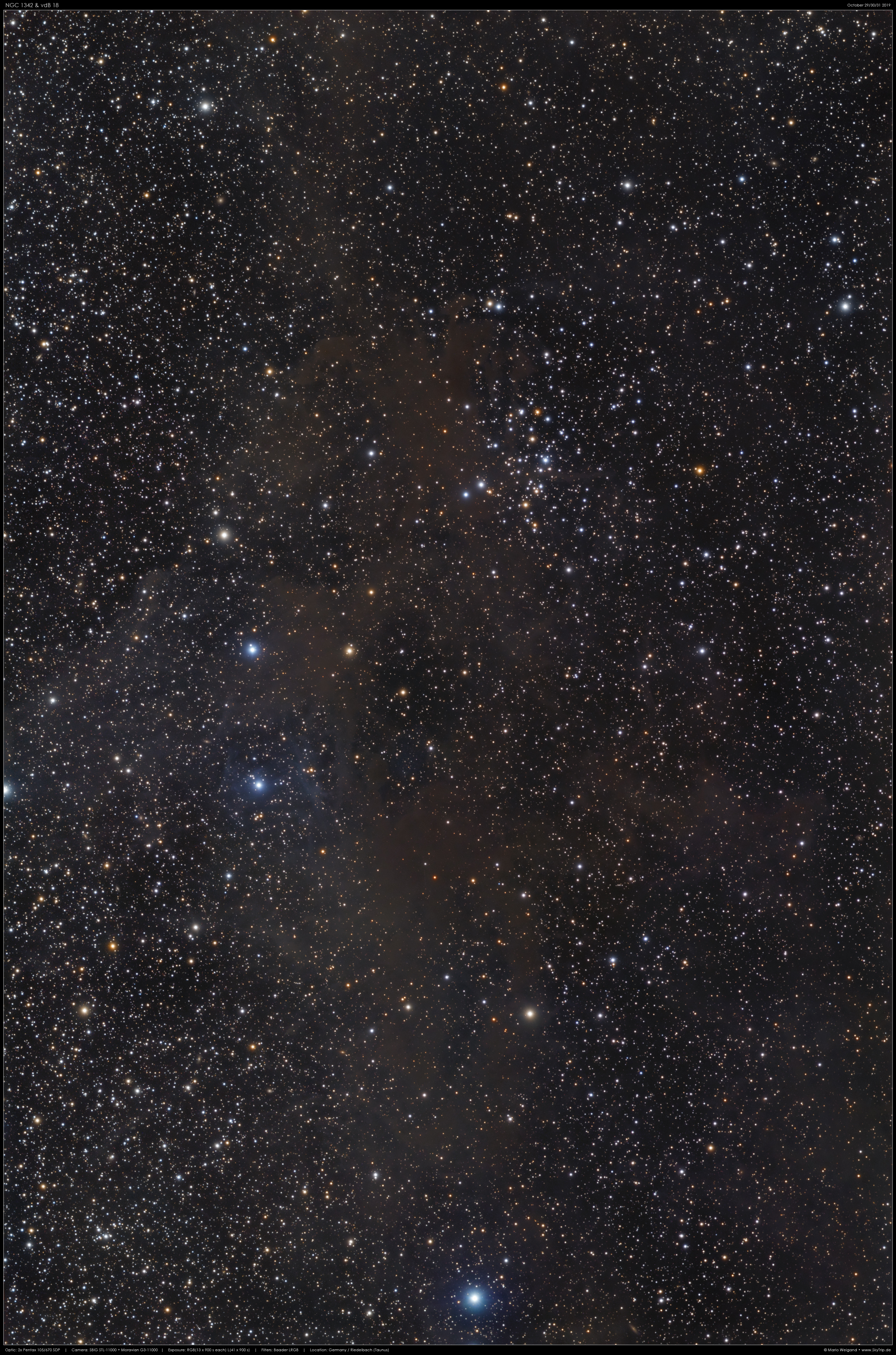 Perseus: NGC 1342 & vdB 18