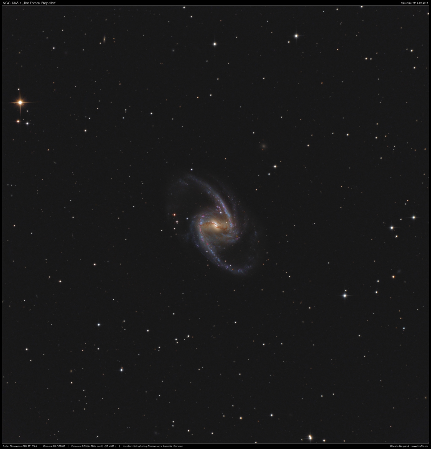 NGC 1365  Fornax Propeller
