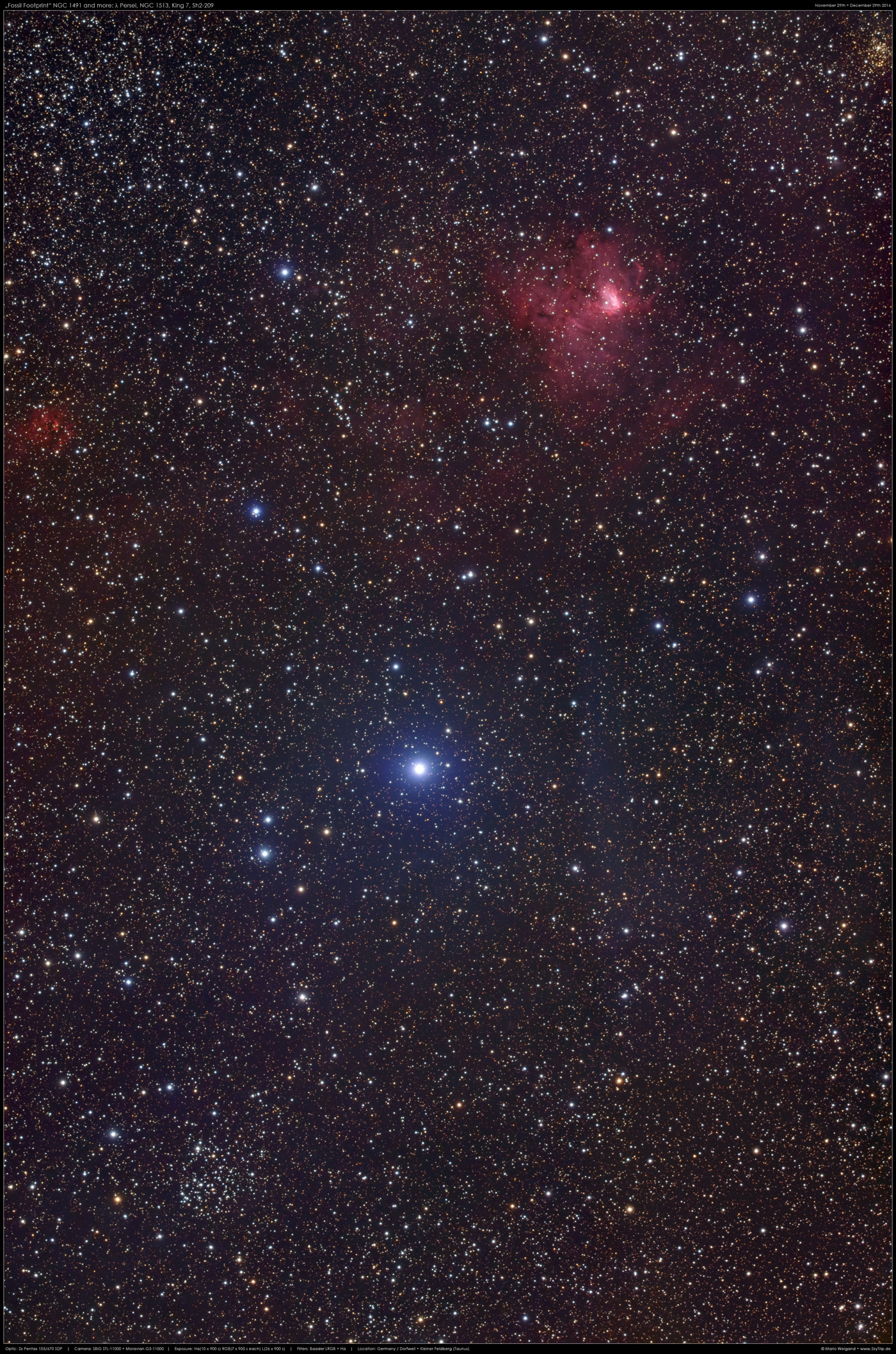 Fossil Footprint, NGC 1491