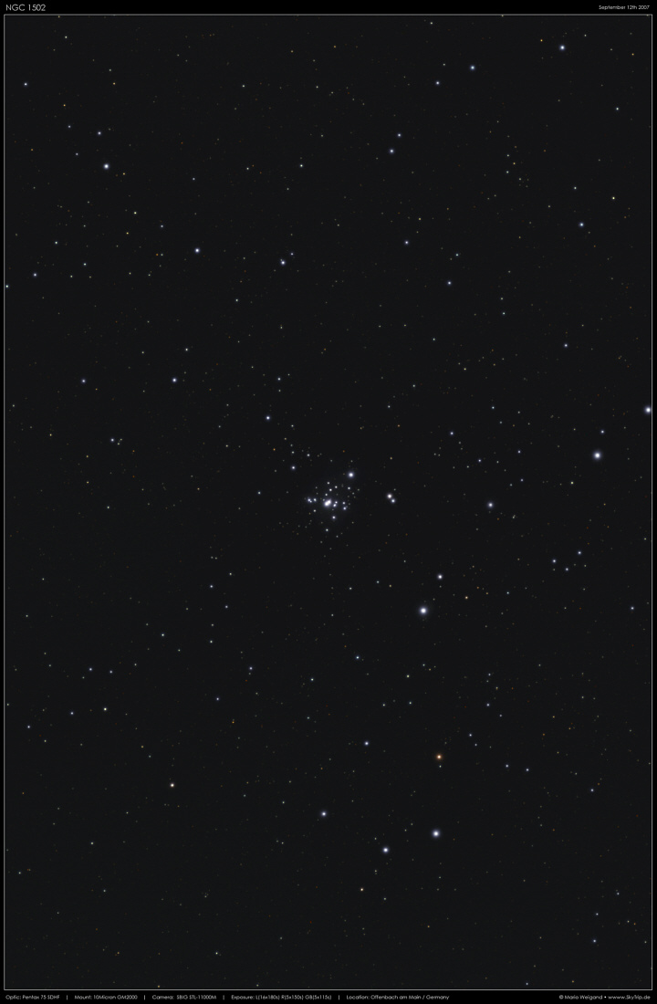Sternhaufen NGC 1502