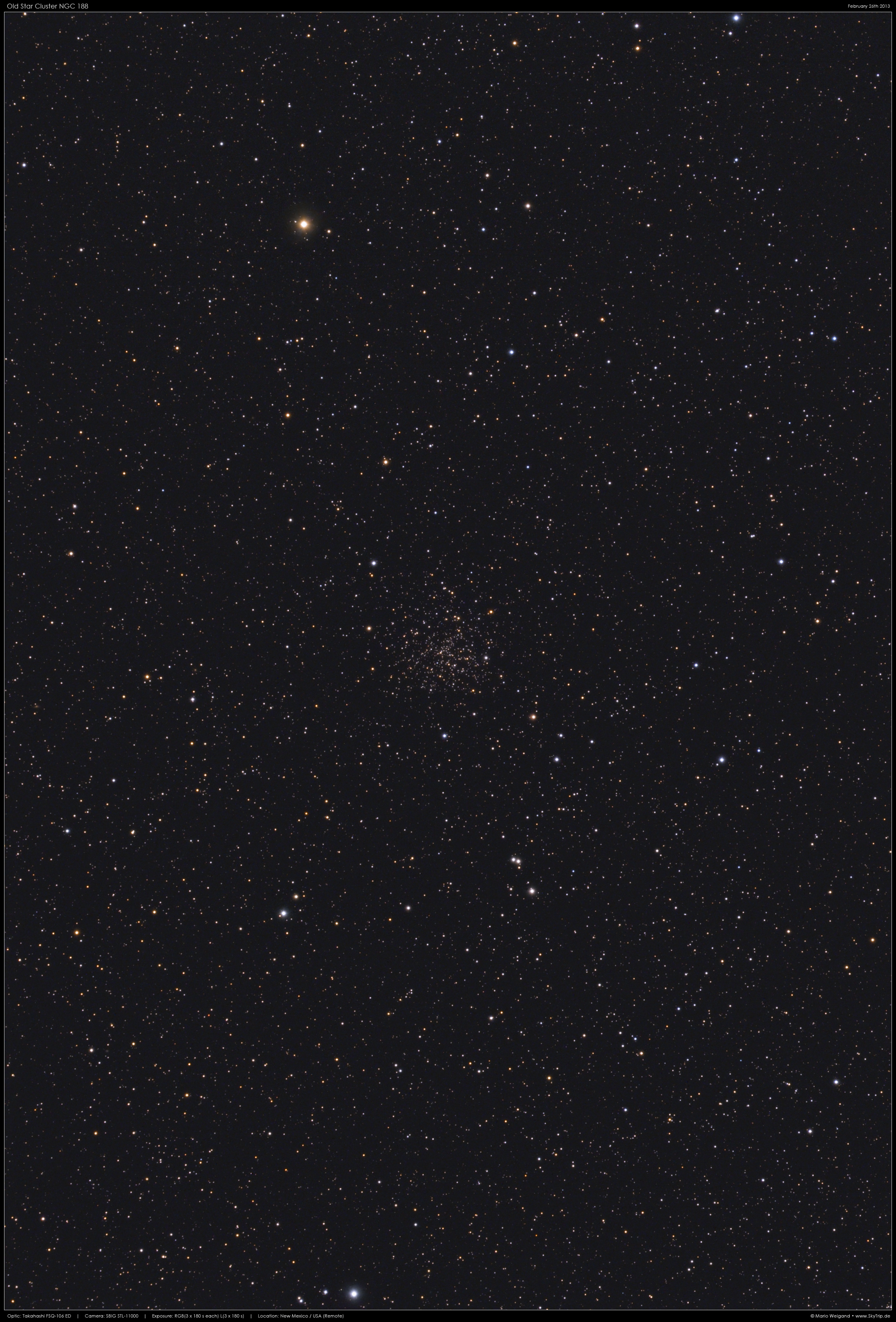 Der alte Sternhaufen NGC 188