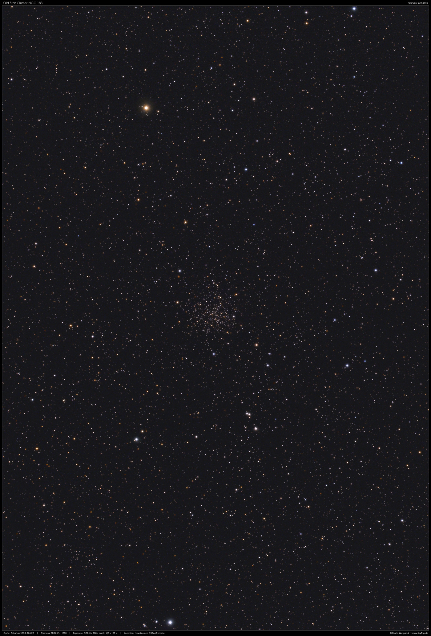 Der alte Sternhaufen NGC 188