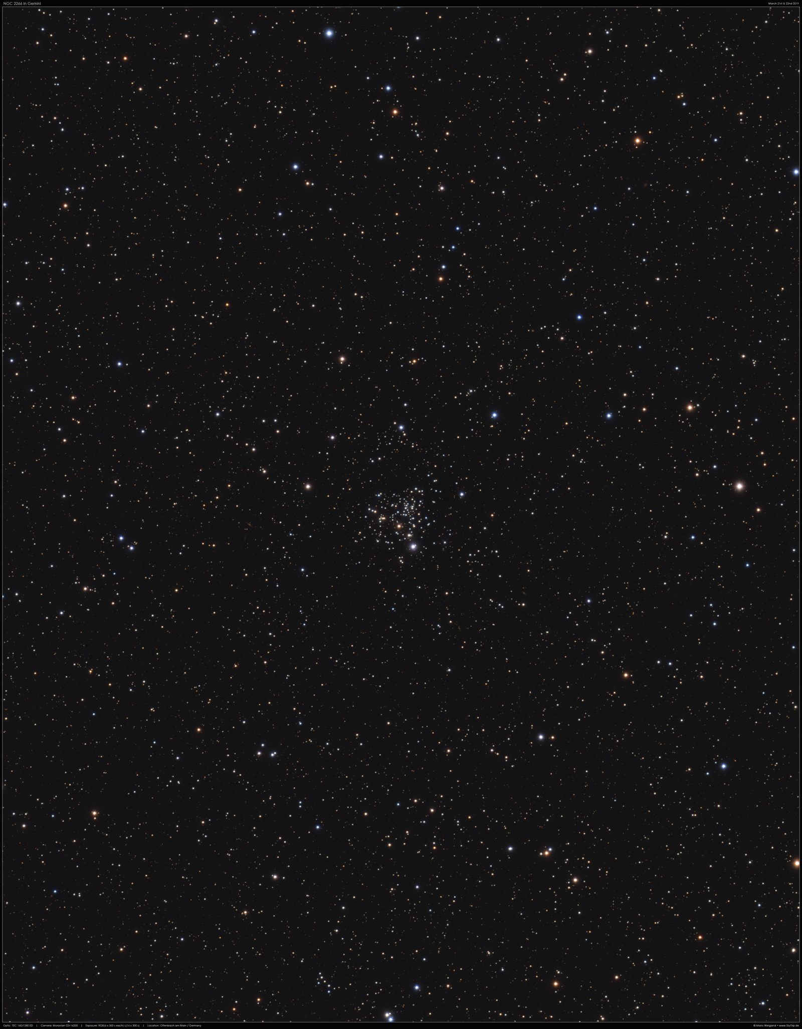 NGC 2266 in Gemini