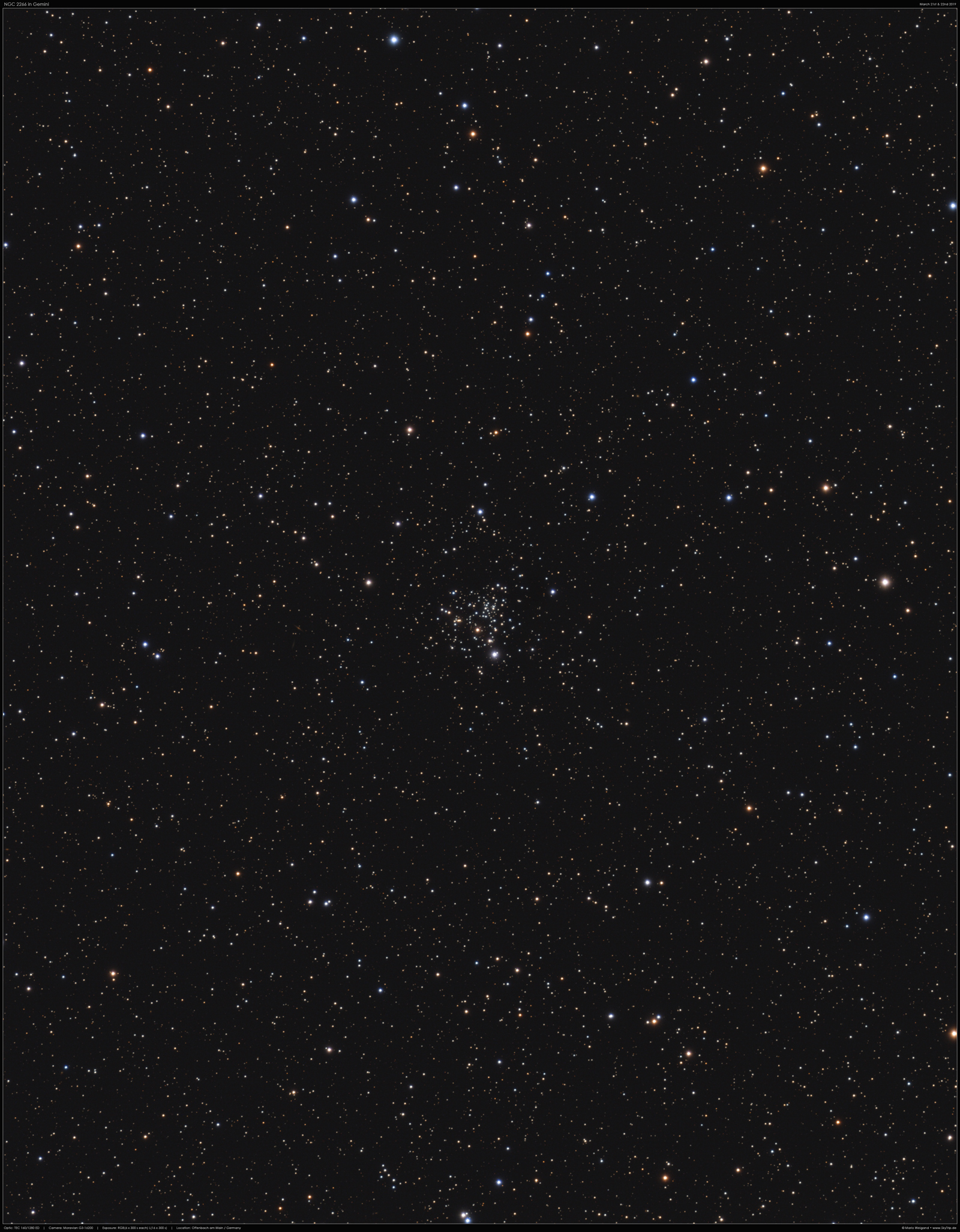 NGC 2266 in Gemini