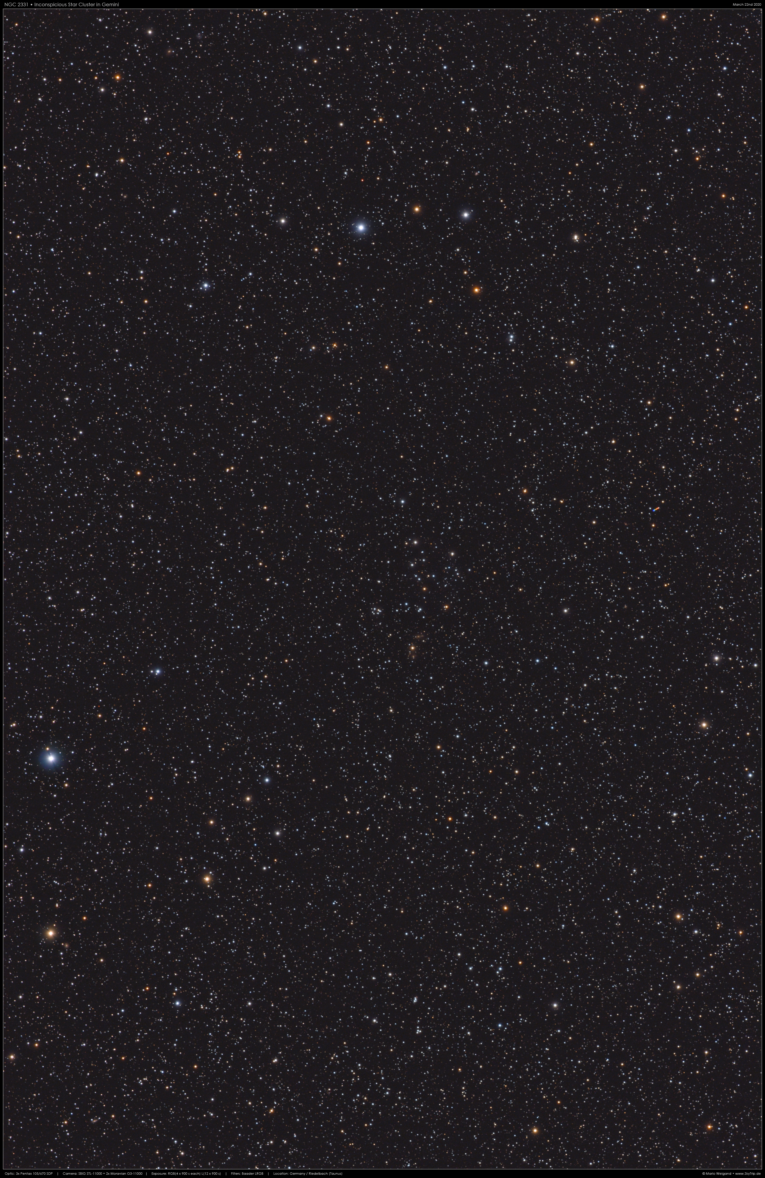 Unscheinbarer Haufen: NGC 2331 (Gemini)