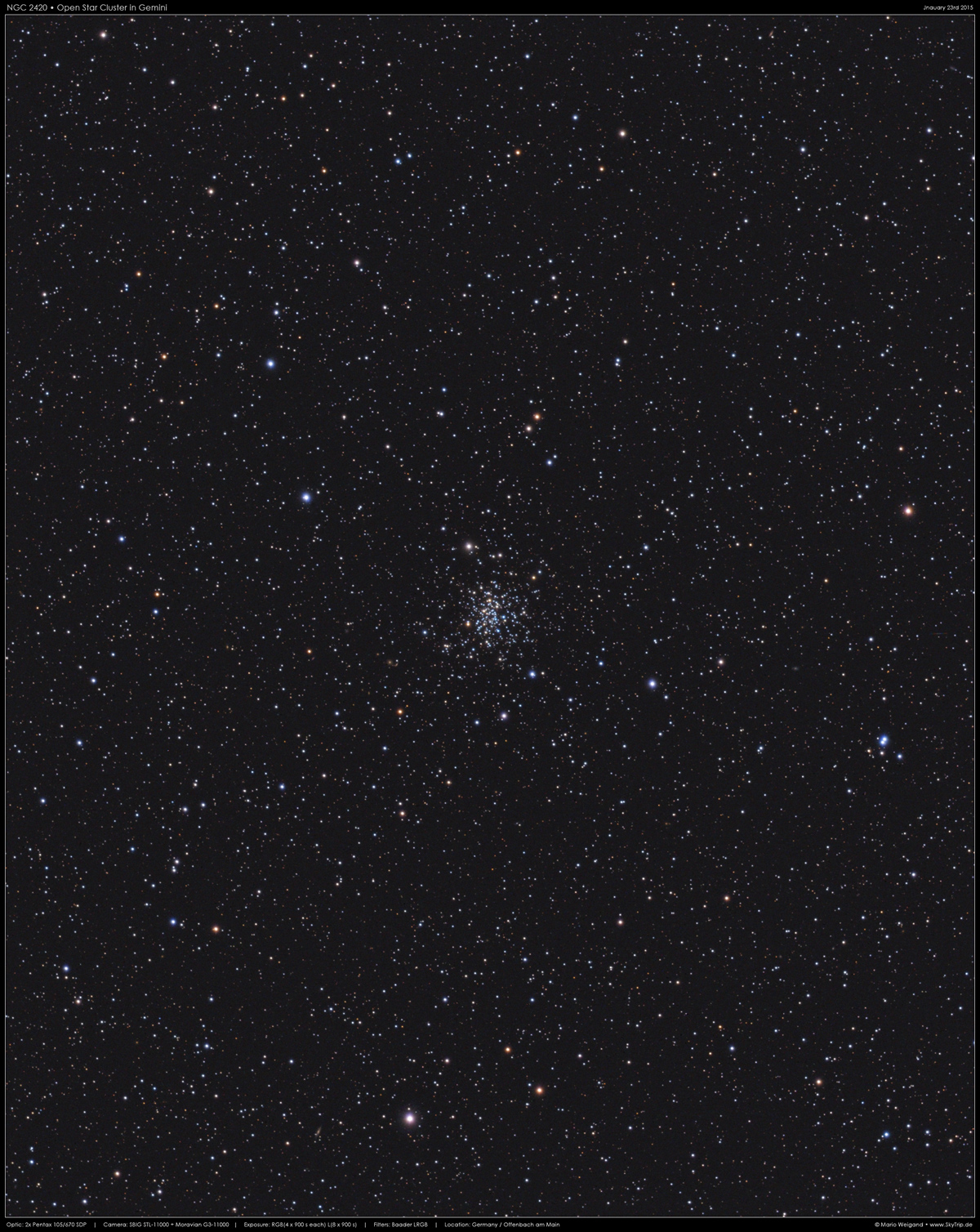 NGC 2420 in den Zwillingen