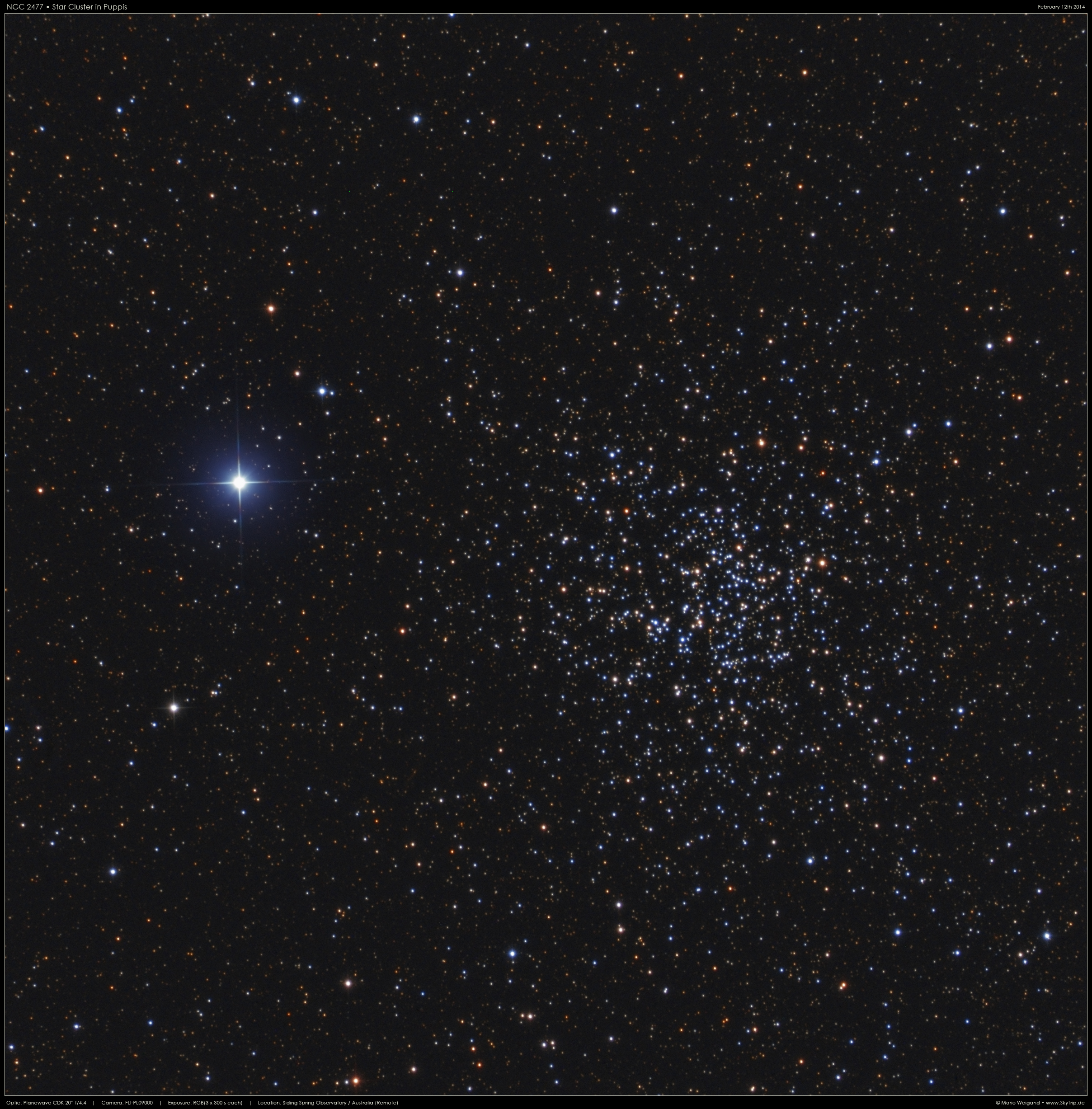 NGC 2477 in Puppis