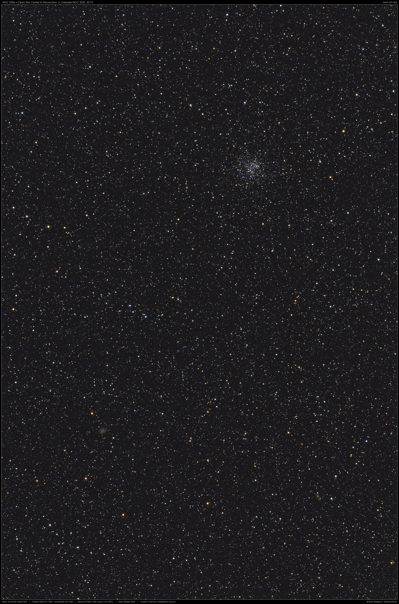 NGC 2506 & mehr in Monoceros