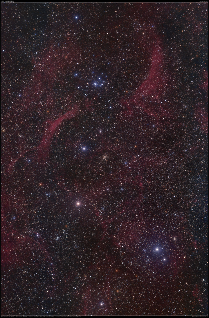 NGC 2660 & IC 2395 in Vela