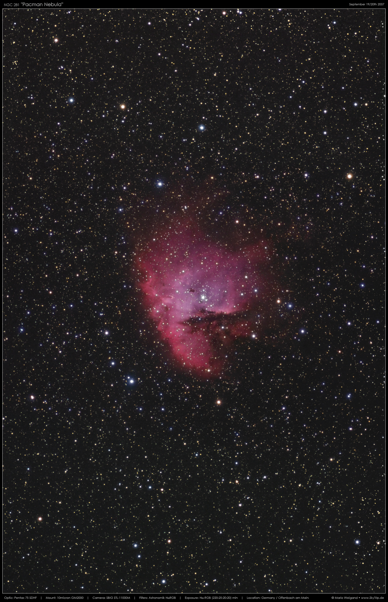 Pacman-Nebel NGC 281