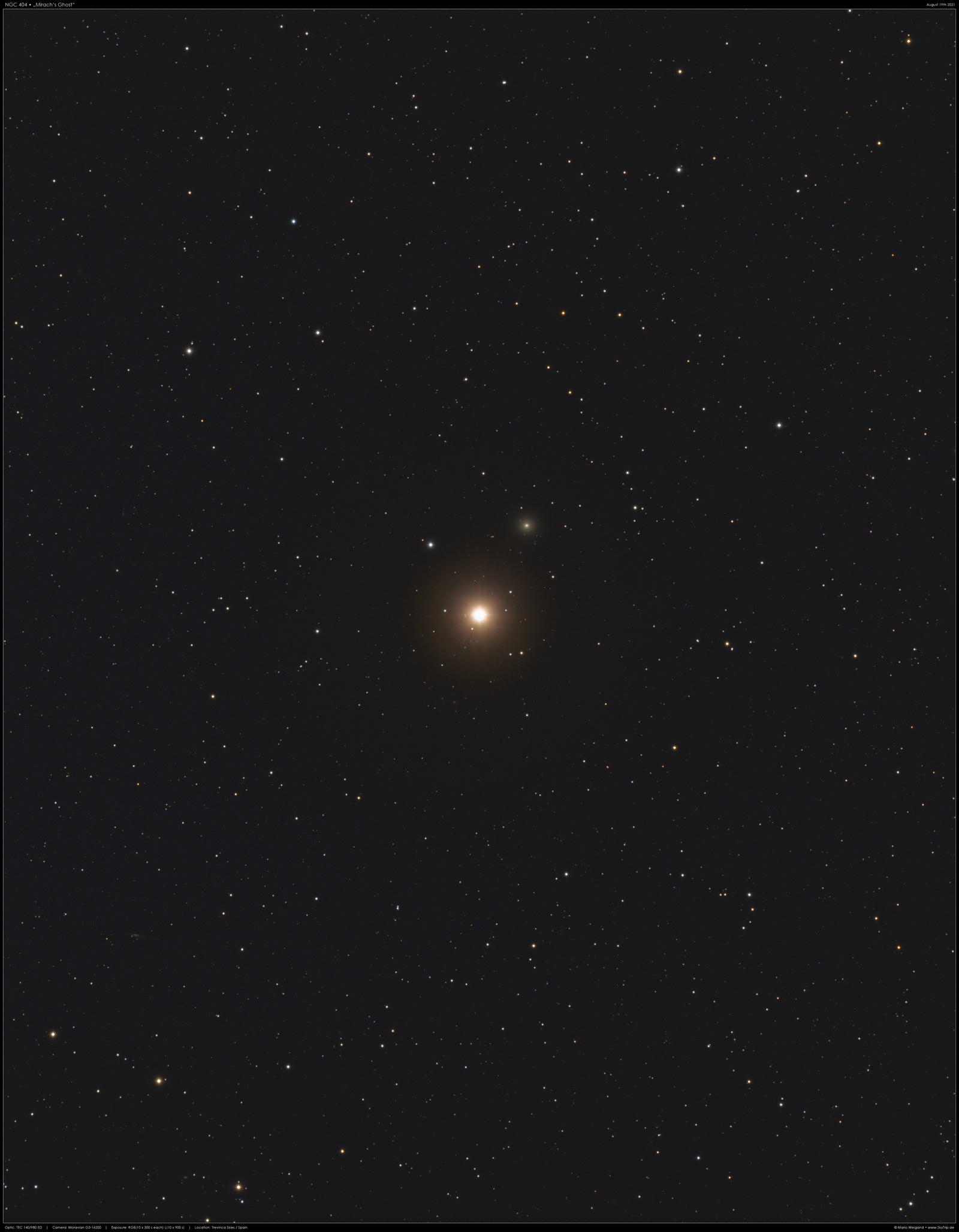 NGC 404 'Mirach's Ghost'