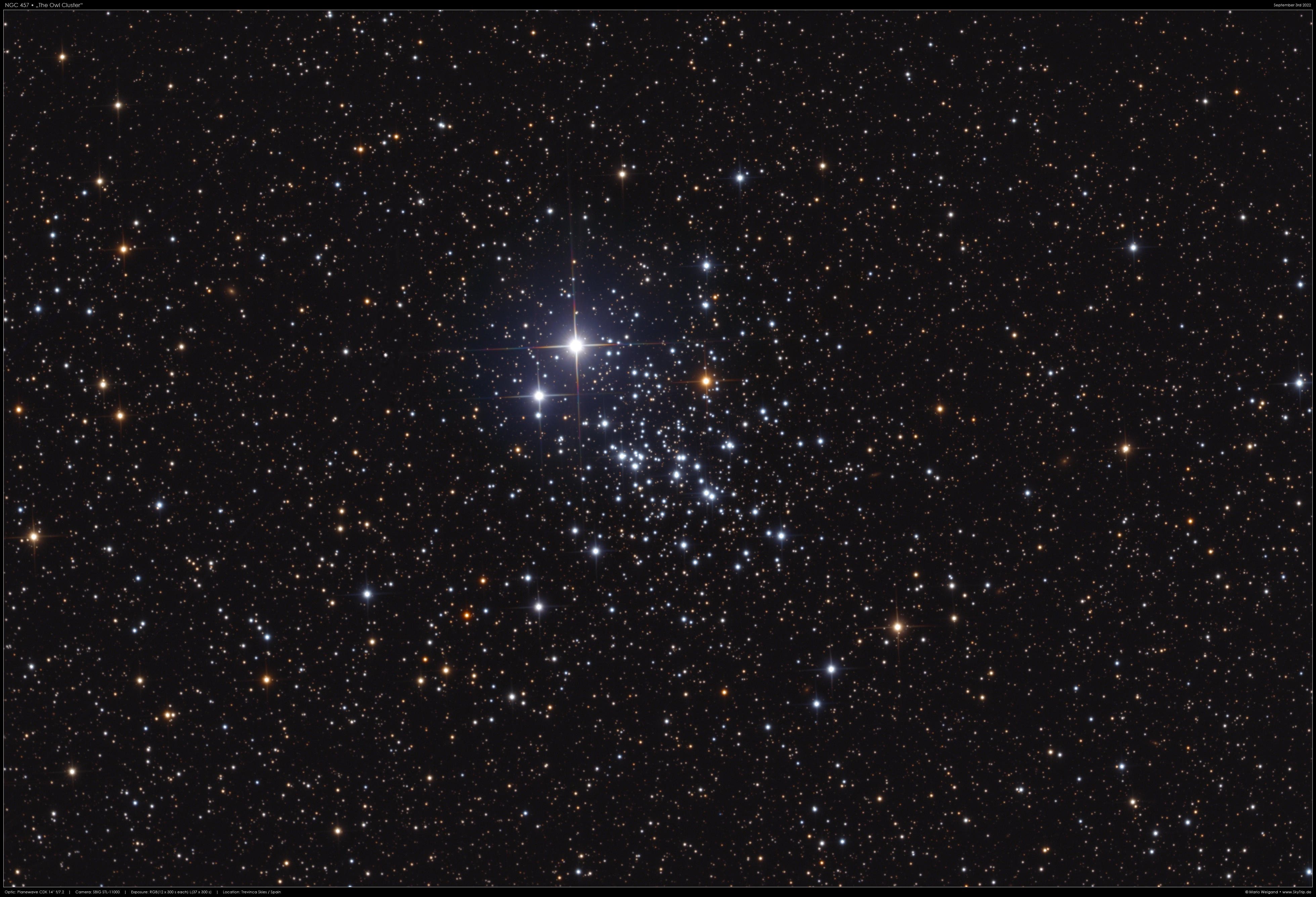 NGC 457 Eulenhaufen