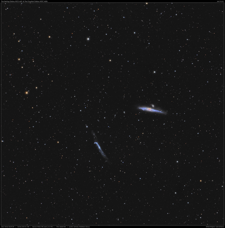 Galaxienpaar NGC 4631 & NGC 4656