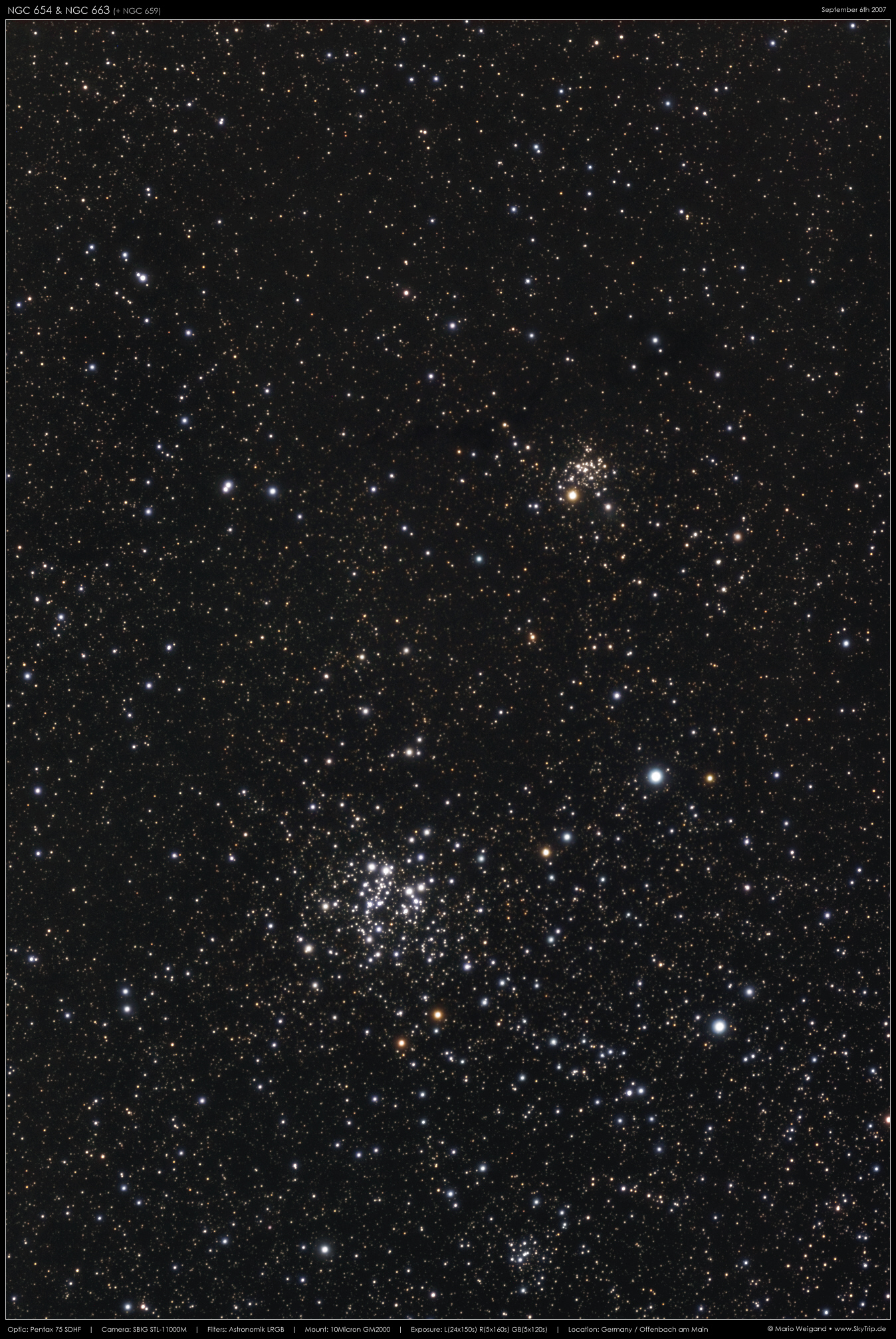 NGC 663 & NGC 654