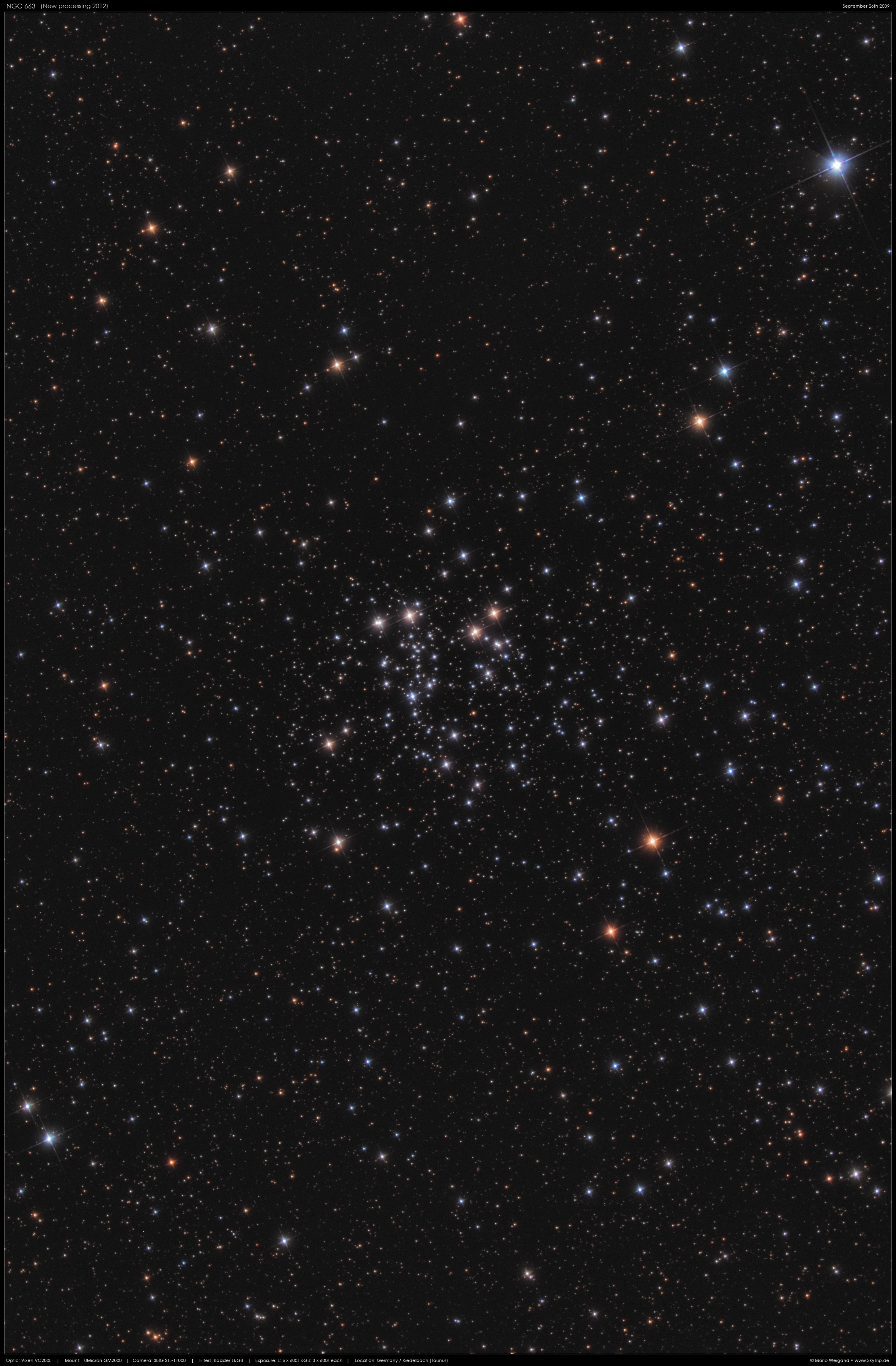 NGC 663 in der Cassiopeia