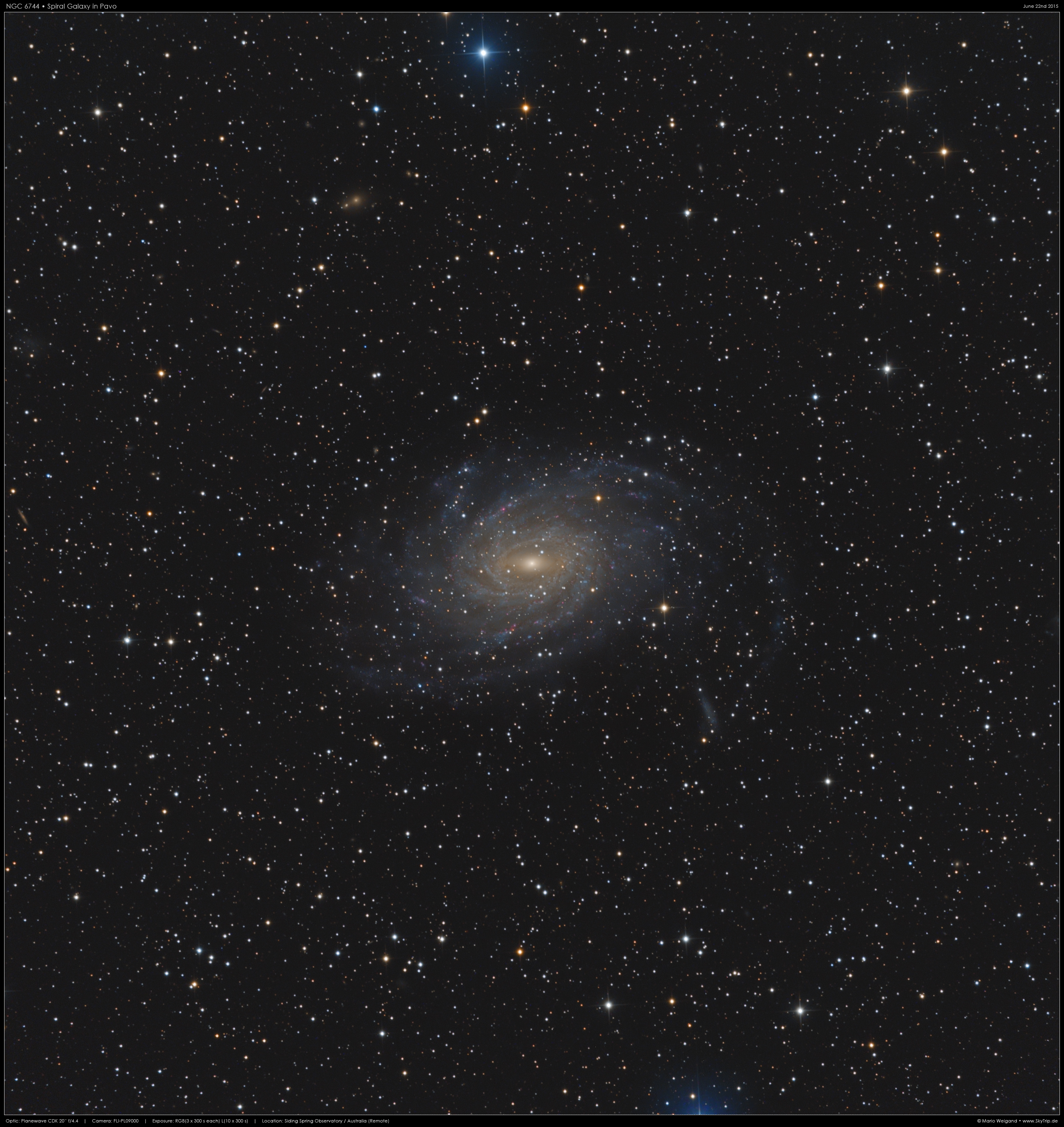 NGC 6744 im Sternbild Pfau