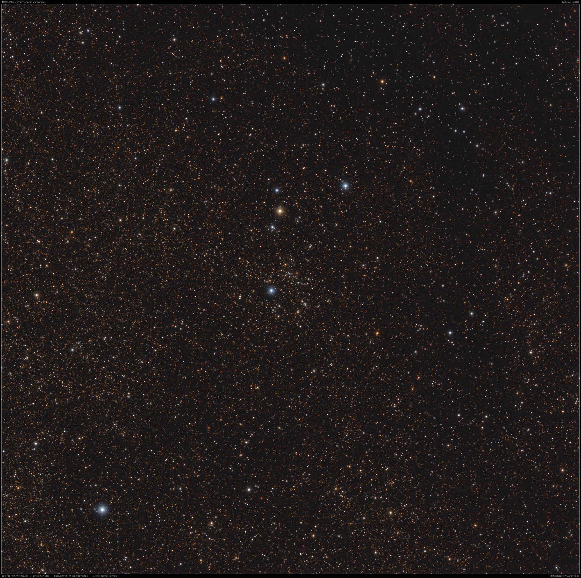 NGC 6885 im Sternbild Vulpecula