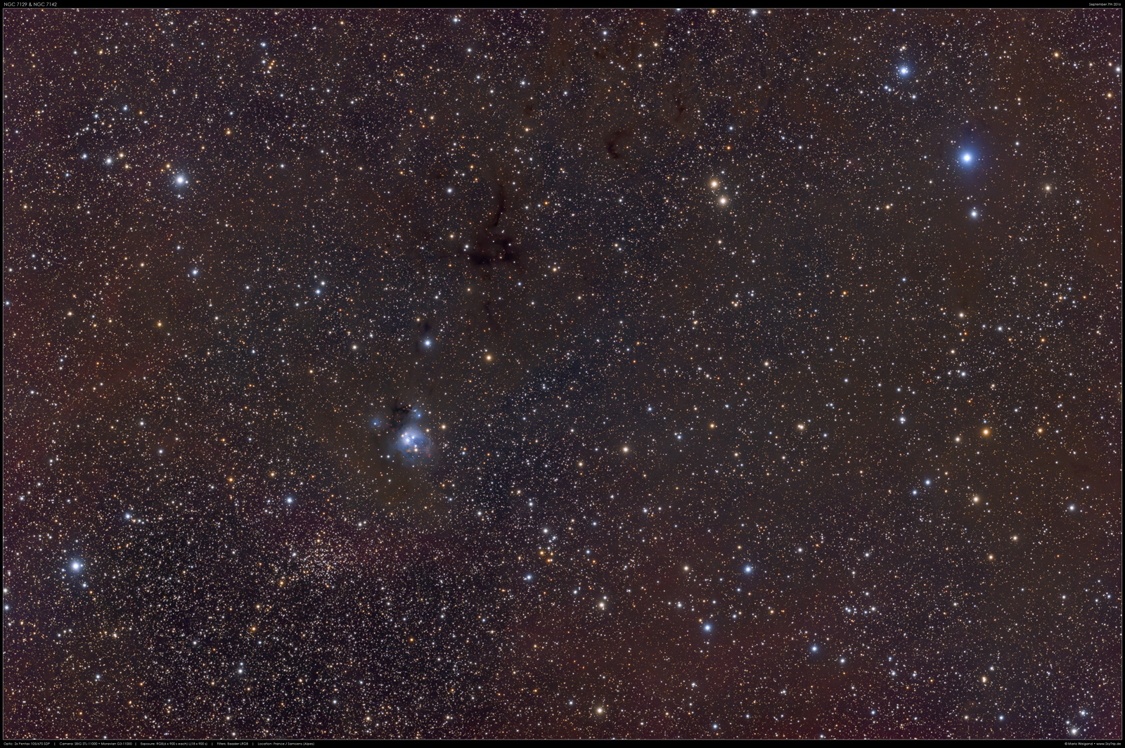 NGC 7129 Reflexionsnebel im Cepheus