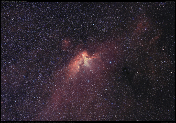 NGC 7380 / LBN 506 / LBN 511 in Bicolor