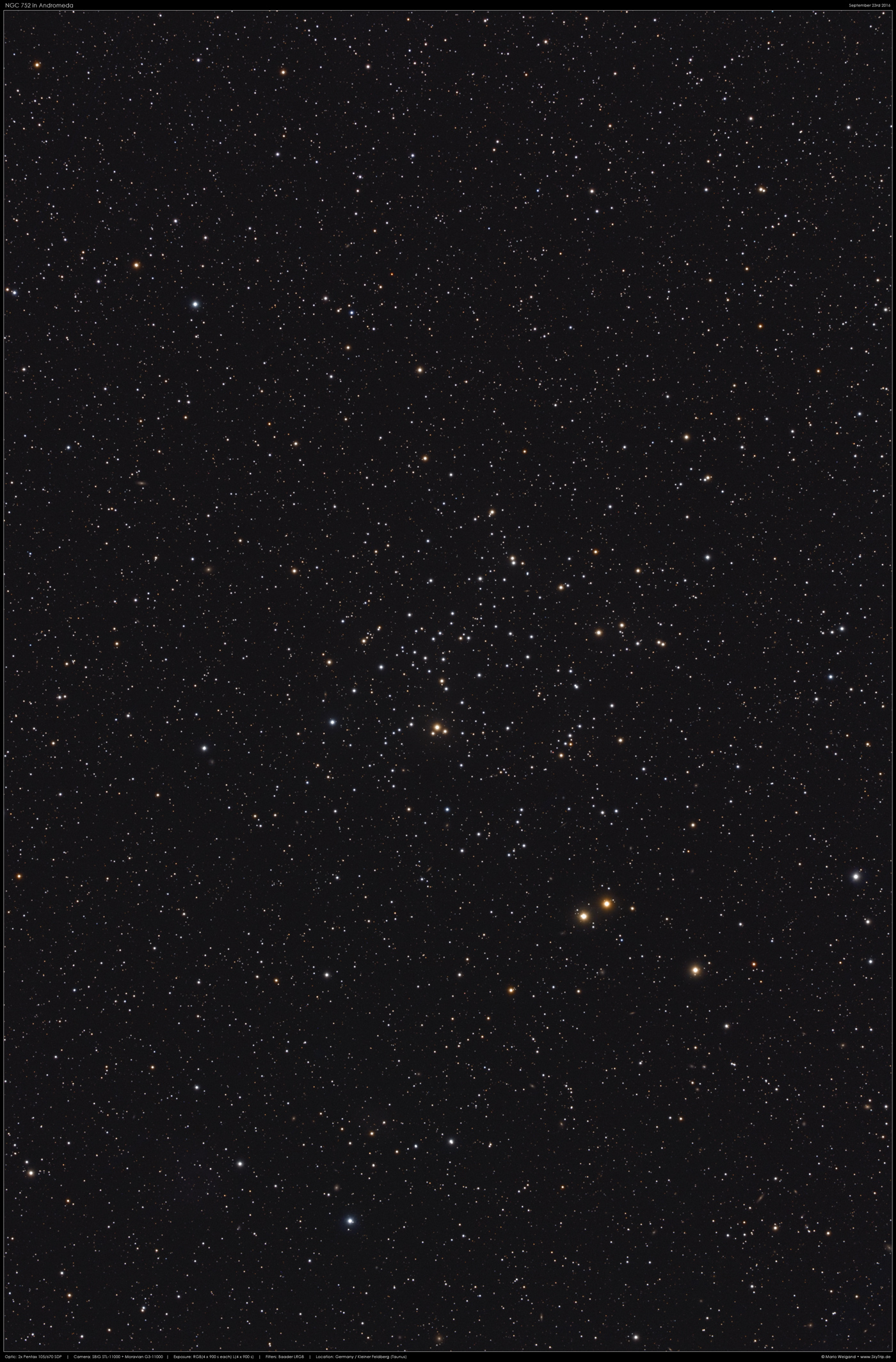 NGC 752 in Andromeda