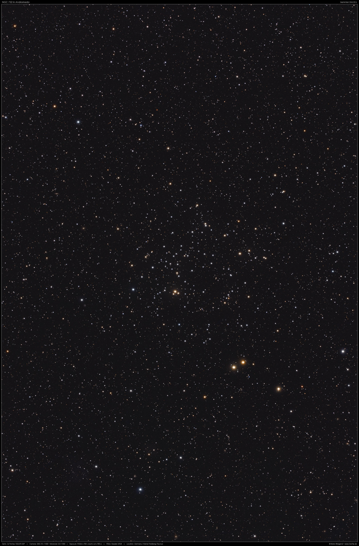 NGC 752 in Andromeda