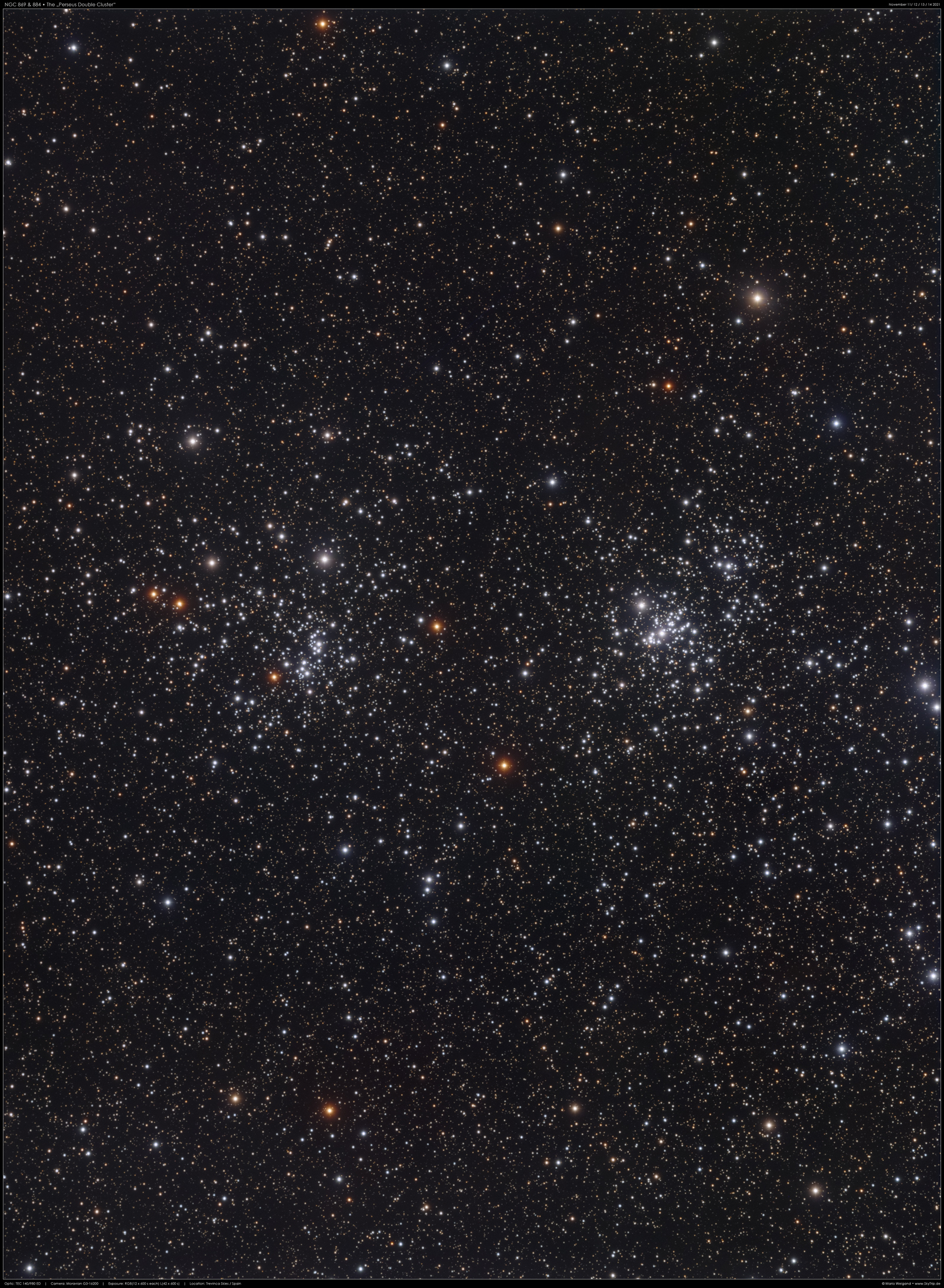 NGC 884/869 Double Cluster