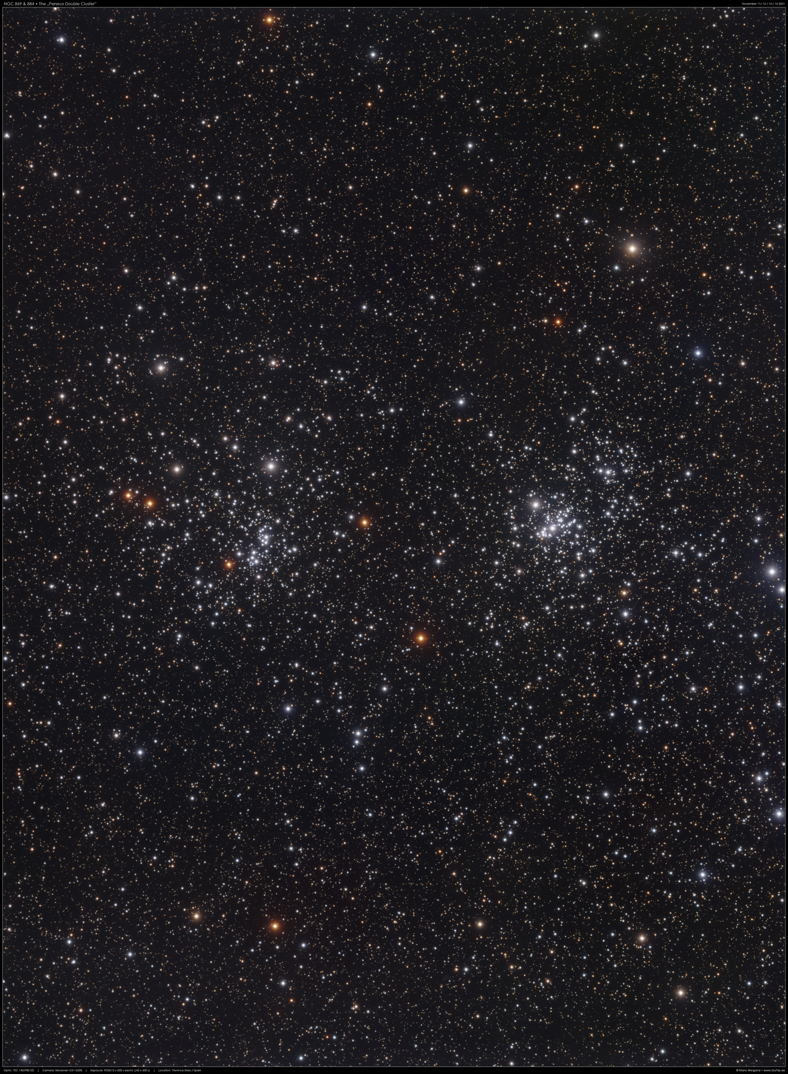NGC 884/869 Double Cluster
