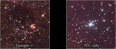 Detailausschnitt mit Trumpler 27 und NGC 6383