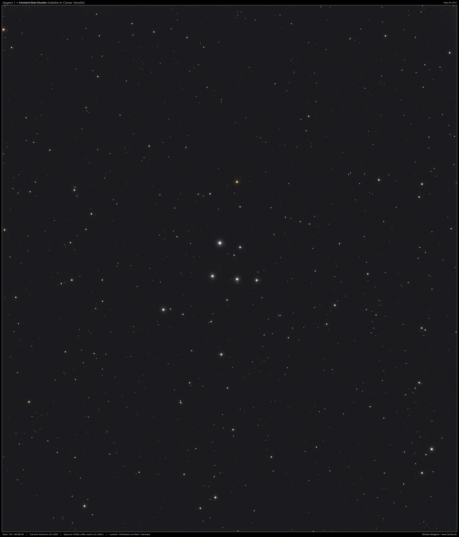 Upgren 1 - Kein Sternhaufen in Canes Venatici
