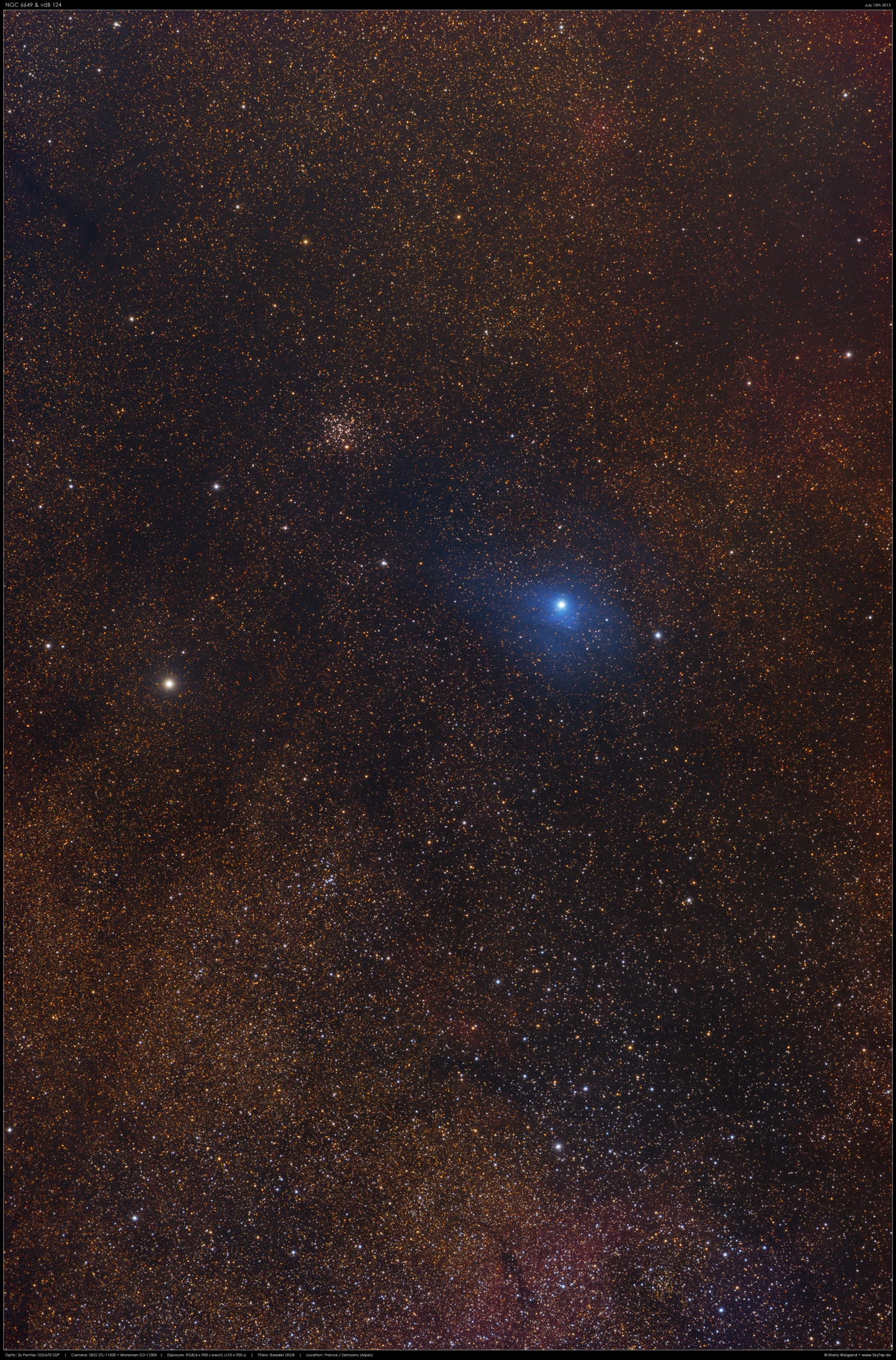 IC 1287/vdB 124 & NGC 6649