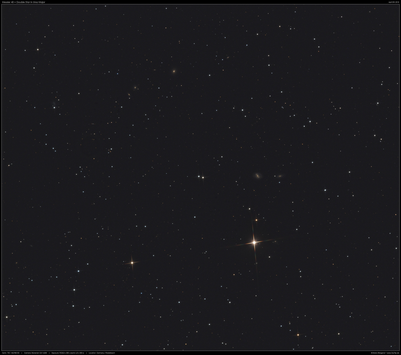 Messier 40  Doppelstern in Ursa Major