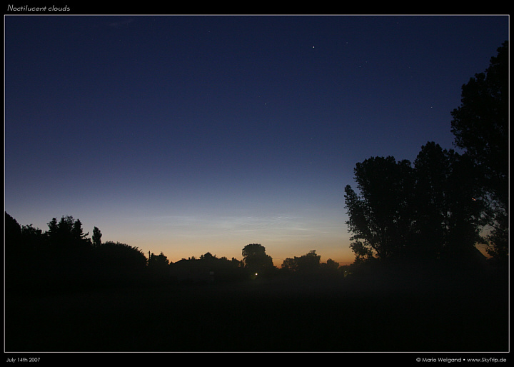 Nachtleuchtende Wolken 14.07.2007