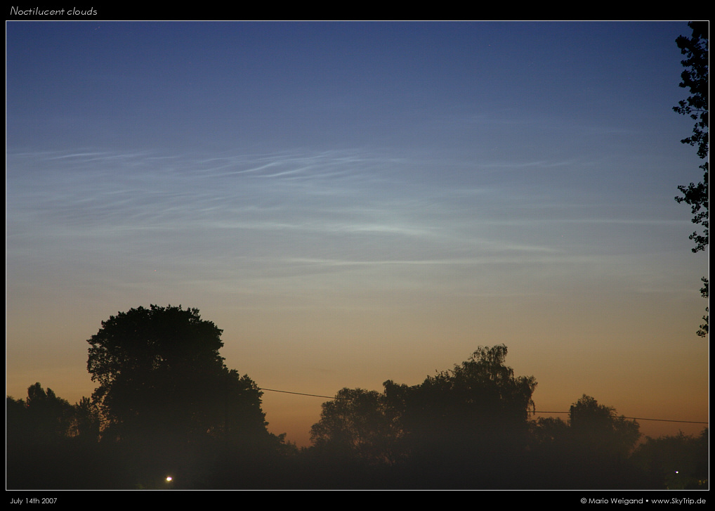 Nachtleuchtende Wolken 14.07.2007