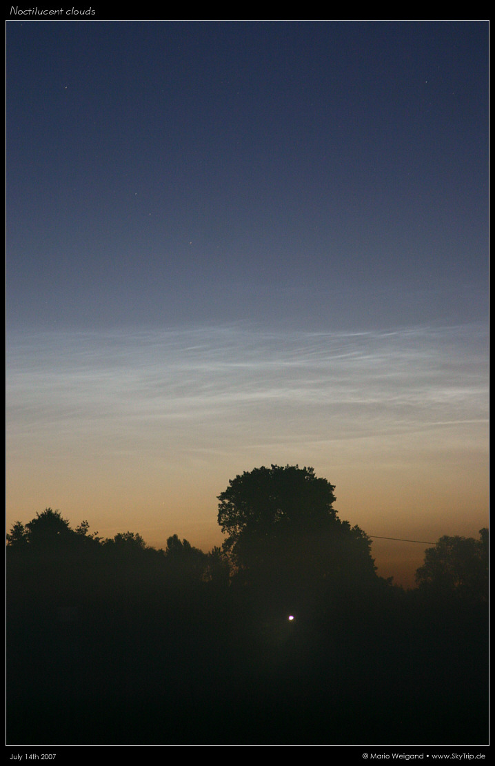 Nachtleuchtende Wolken 14.07.2007