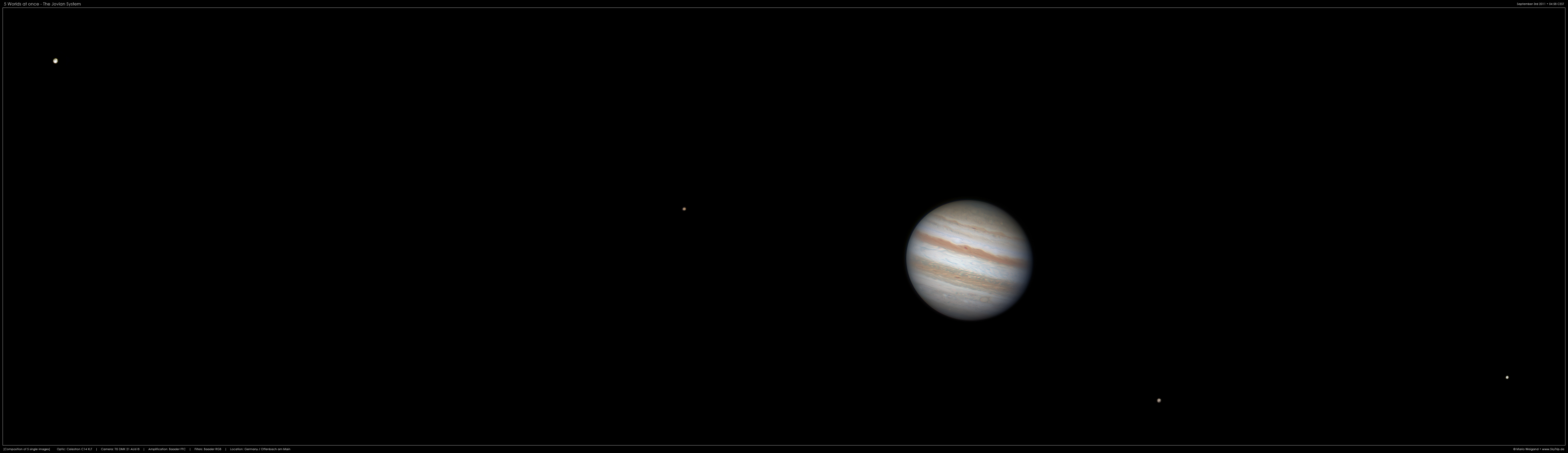 Foto: 5 Welten auf einen Streich - das Jupitersystem