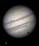 Jupiter, Ganymed und Schattenwurf