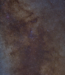 Staubige Milchstraße mit Brocchi's Cluster