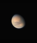 Fast klarer Blick auf Mars