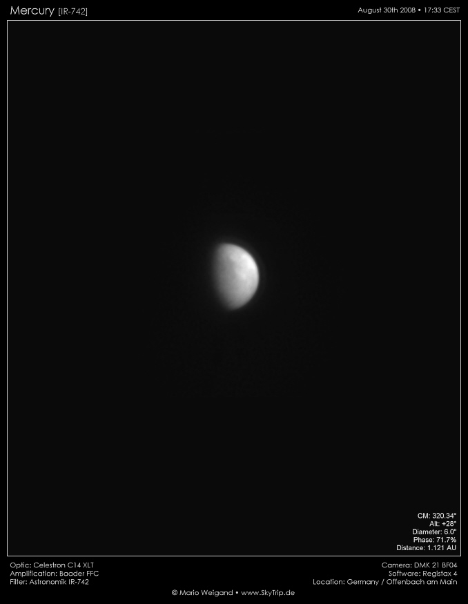 Merkur am 30.08.2008