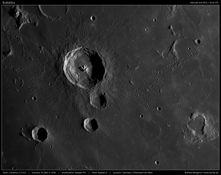Mondfoto: Krater Bullialdus