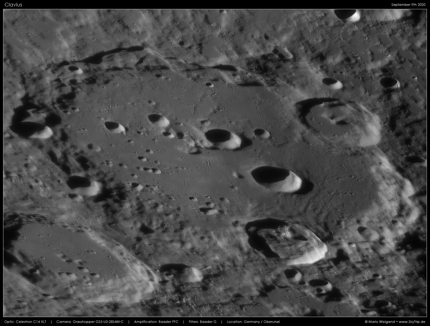 Mondfoto: Clavius