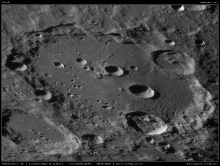 Mondfoto: Clavius