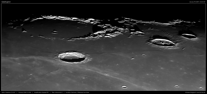 Mondfoto: Krater Eddington