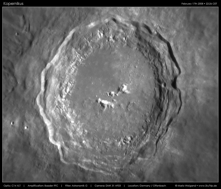 Mondfoto: Krater Kopernikus